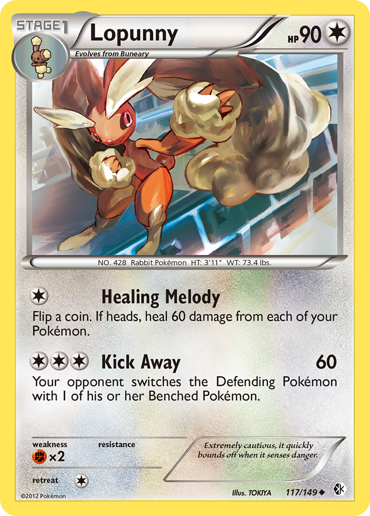 Lopunny 117/149 Uncommon | Boundaries Crossed | Pokemon Card