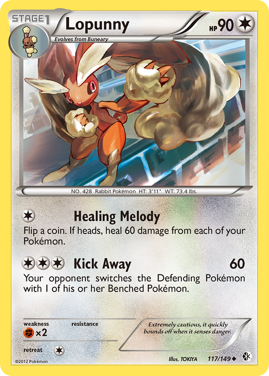 Lopunny 117/149 Uncommon | Boundaries Crossed | Pokemon Card