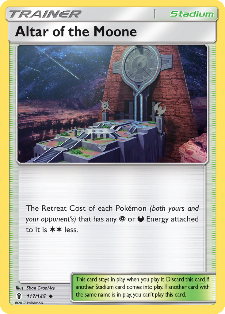 Altar of the Moone 117/147 Uncommon | Guardians Rising | Pokémon Card