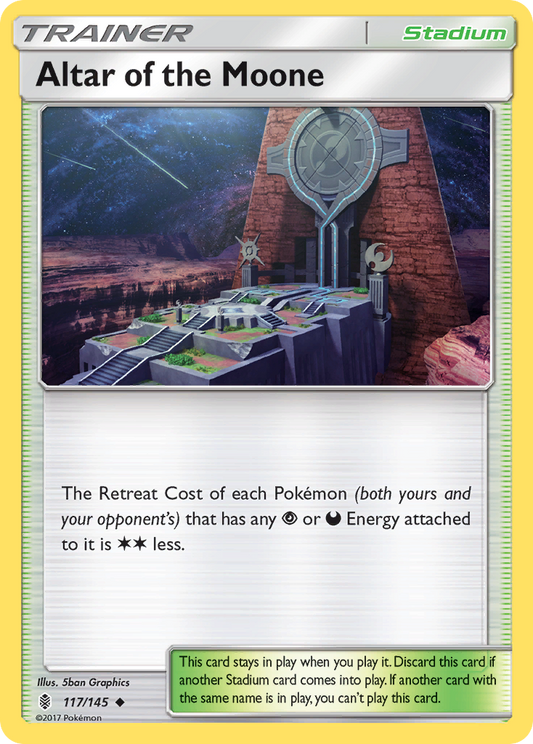 Altar of the Moone 117/147 Uncommon | Guardians Rising | Pokémon Card