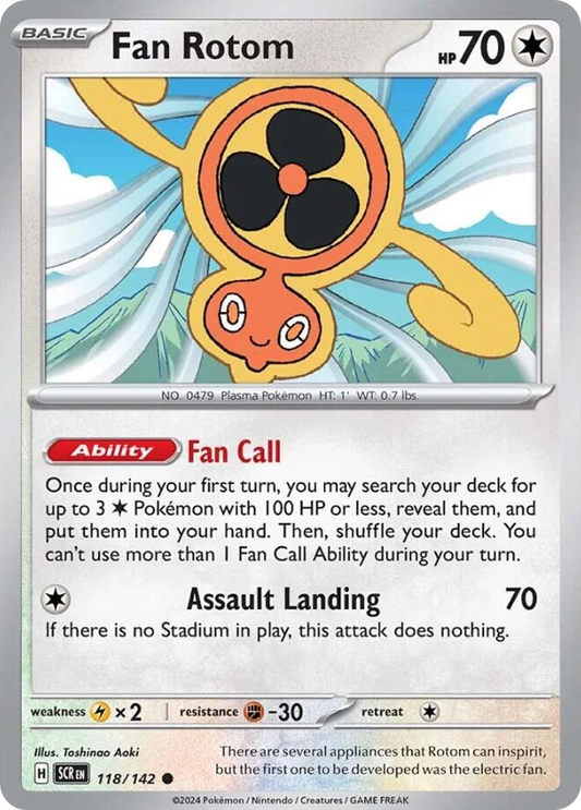 Fan Rotom 118/142 Common | Stellar Crown | Pokemon Card