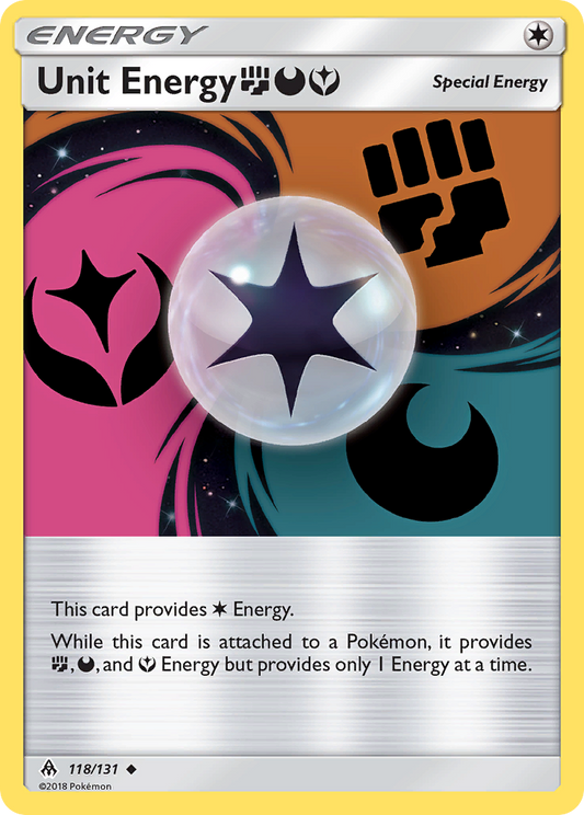 Unit Energy FightingDarknessFairy 118/131 Uncommon | Forbidden Light | Pokemon Card