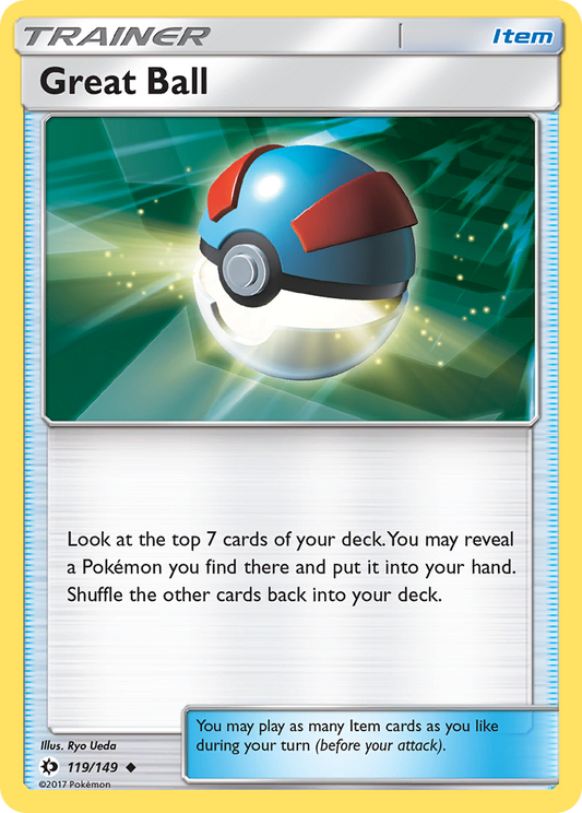 Great Ball 119/149 Uncommon | Sun & Moon | Pokemon Card