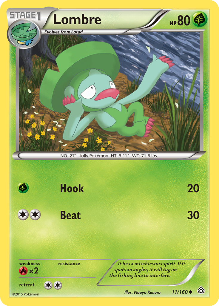 Lombre 11/160 Uncommon | Primal Clash | Pokemon Card