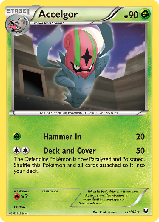 Accelgor 11/108 Rare | Dark Explorers | Pokemon Card