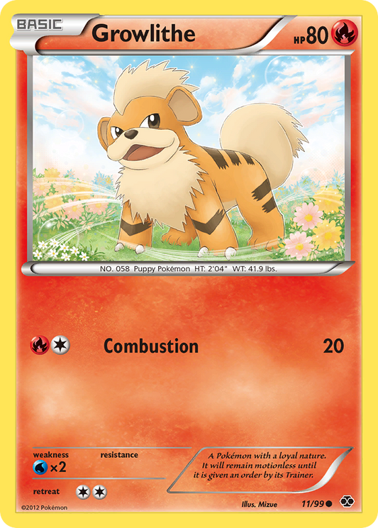 Growlithe 11/99 Common | Next Destinies | Pokemon Card