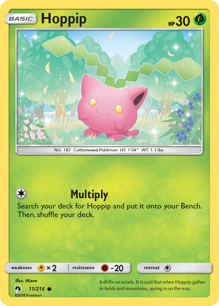 Hoppip 11/214 Common | Lost Thunder | Pokemon Card