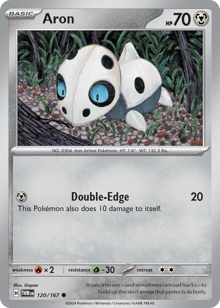 Aron 120/167 Common | Twilight Masquerade | Pokemon Card