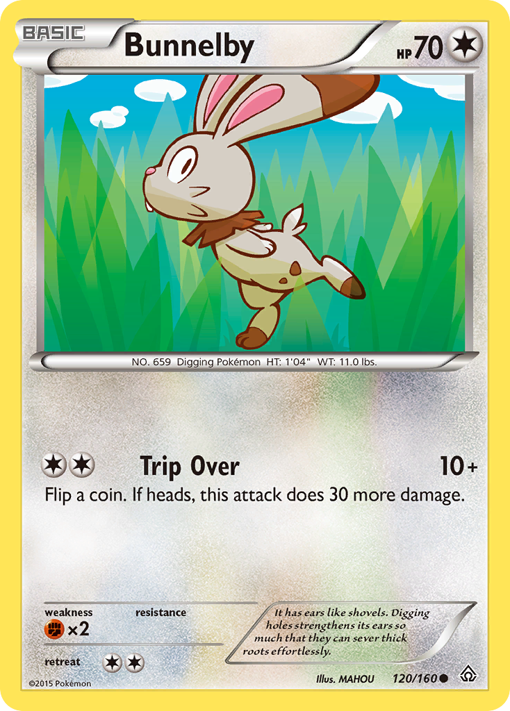 Bunnelby 120/160 Common | Primal Clash | Pokemon Card