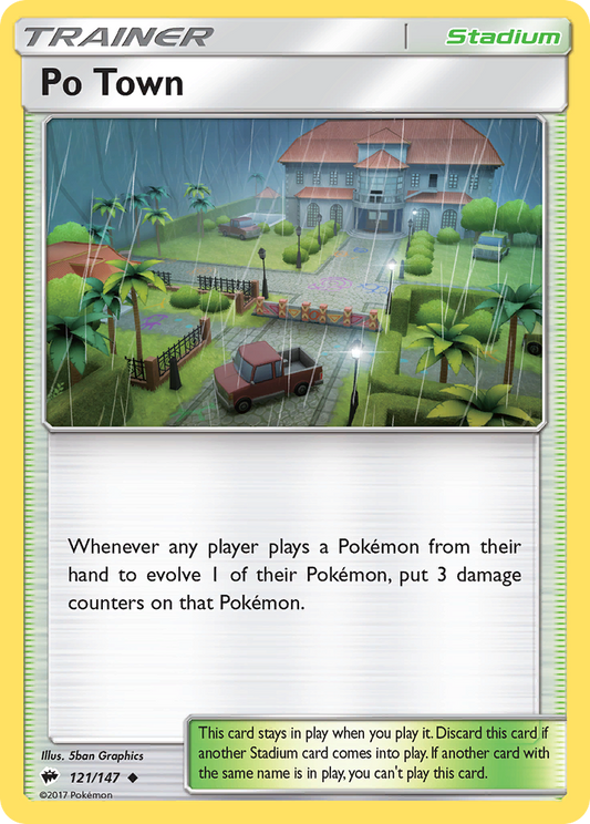 Po Town 121/147 Uncommon | Burning Shadows | Pokemon Card