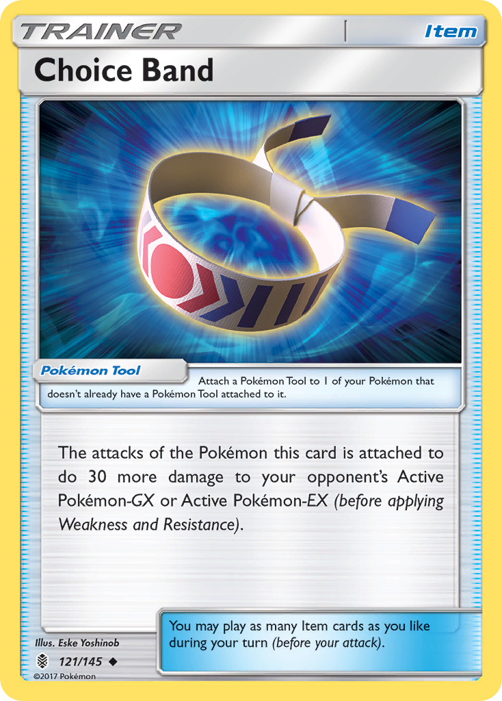 Choice Band 121/145 Uncommon | Guardians Rising | Pokemon Card