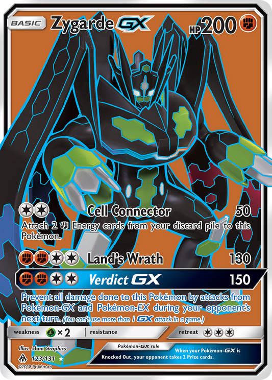 Zygarde-GX 123/131 Rare Ultra | Forbidden Light | Pokémon Card