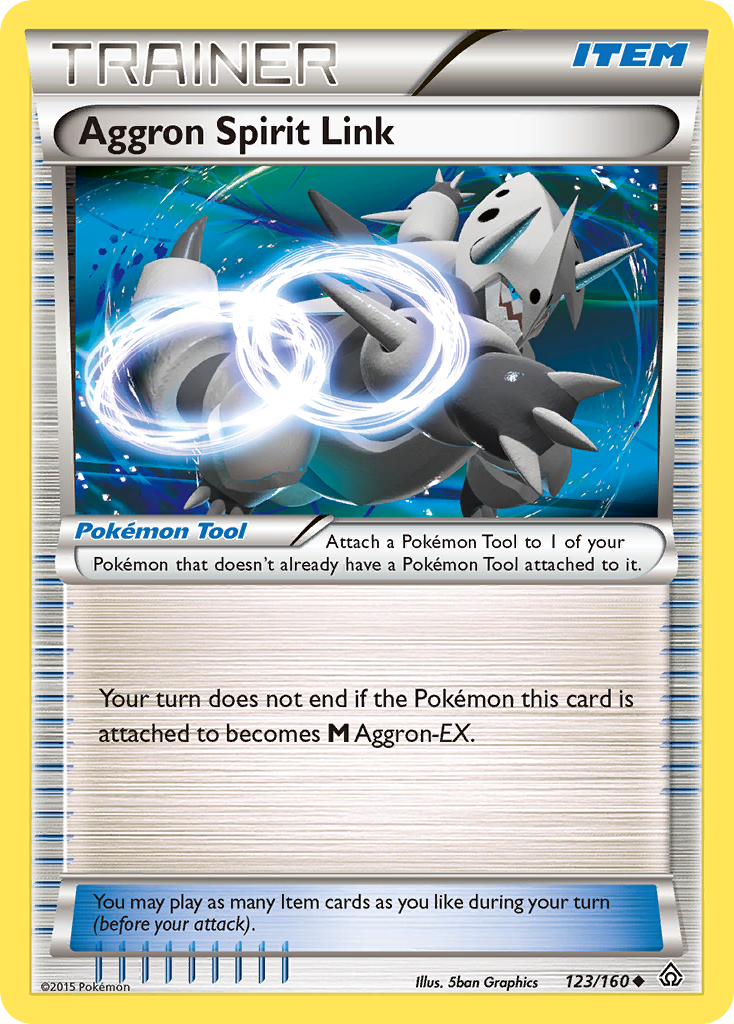 Aggron Spirit Link 123/160 Uncommon | Primal Clash | Pokemon Card