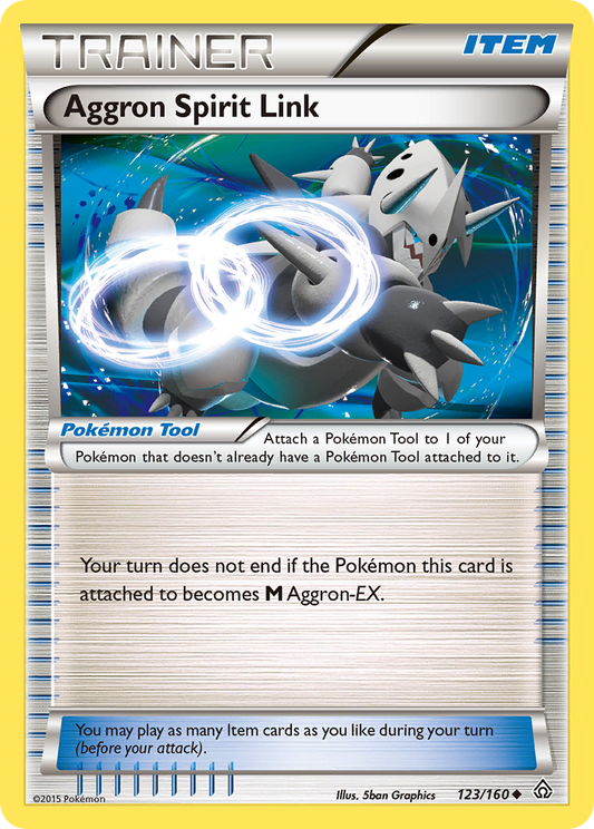 Aggron Spirit Link 123/160 Uncommon | Primal Clash | Pokemon Card