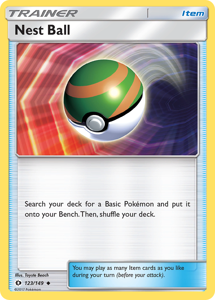 Nest Ball 123/149 Uncommon | Sun & Moon | Pokemon Card