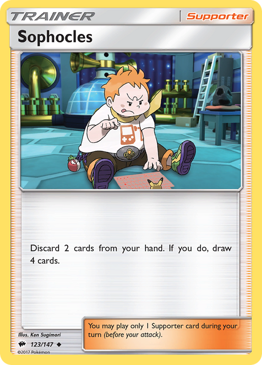 Sophocles 123/147 Uncommon | Burning Shadows | Pokemon Card