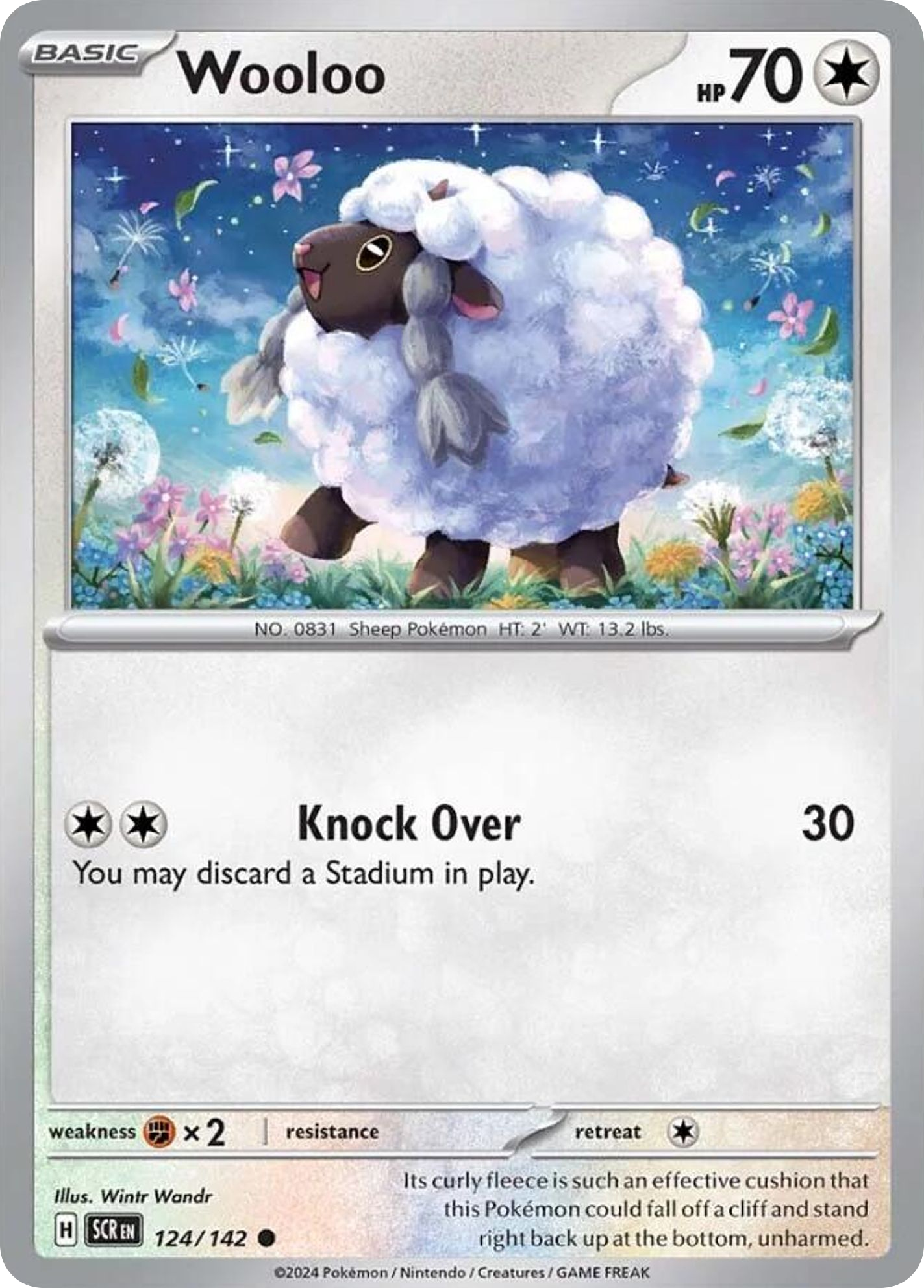 Wooloo 124/142 Common | Stellar Crown | Pokemon Card