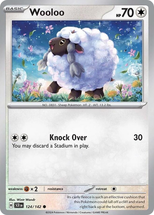 Wooloo 124/142 Common | Stellar Crown | Pokemon Card