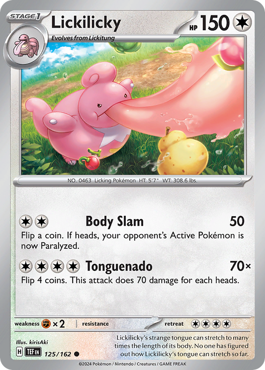 Lickilicky 125/162 Common | Temporal Forces | Pokemon Card