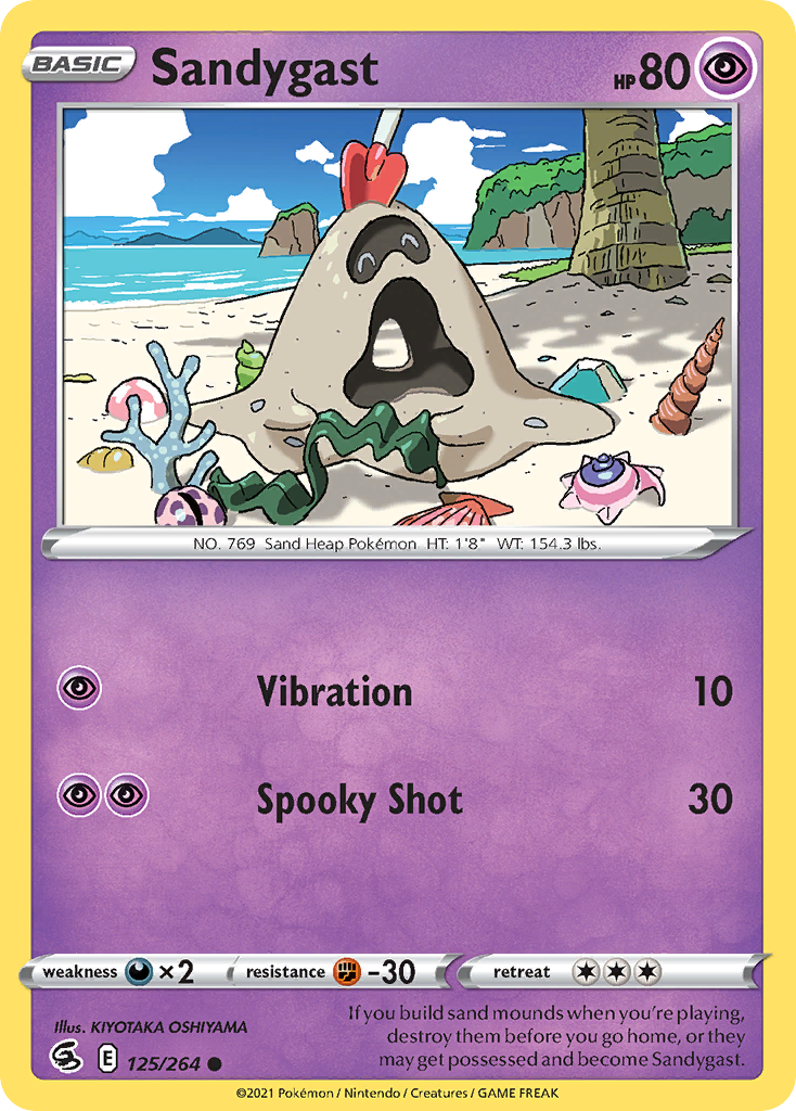 Sandygast 125/264 Common | Fusion Strike | Pokemon Card