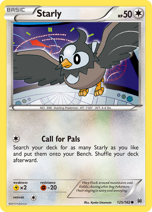 Starly 125/162 Common | BREAKthrough | Pokémon Card