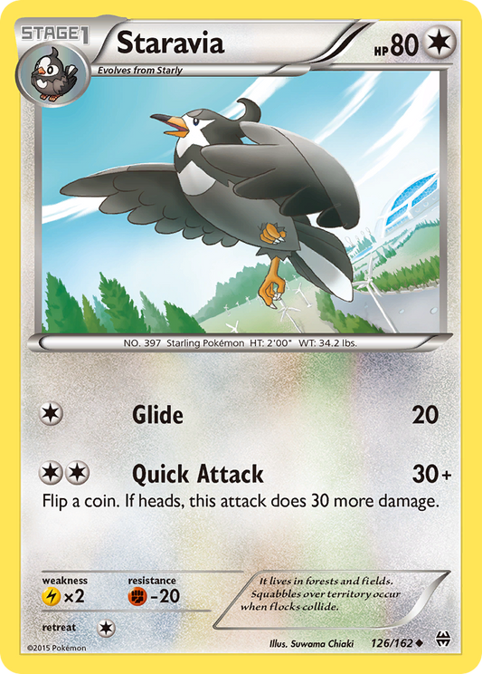 Staravia 126/162 Uncommon | BREAKthrough | Pokemon Card