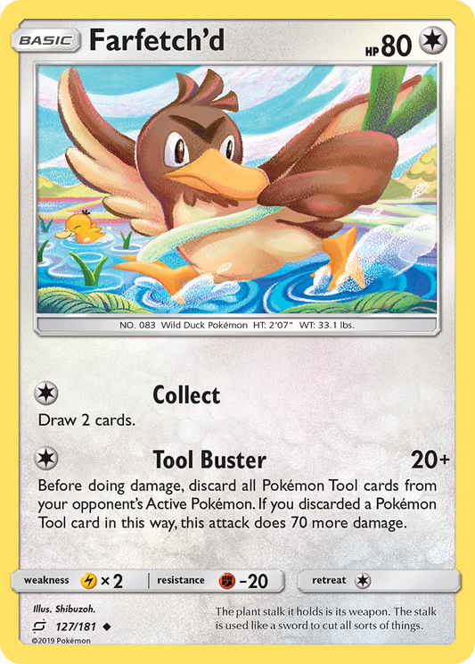 Farfetch'd 127/181 Uncommon | Team Up | Pokemon Card