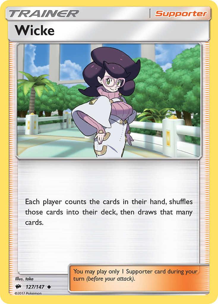 Wicke 127/147 Uncommon | Burning Shadows | Pokemon Card