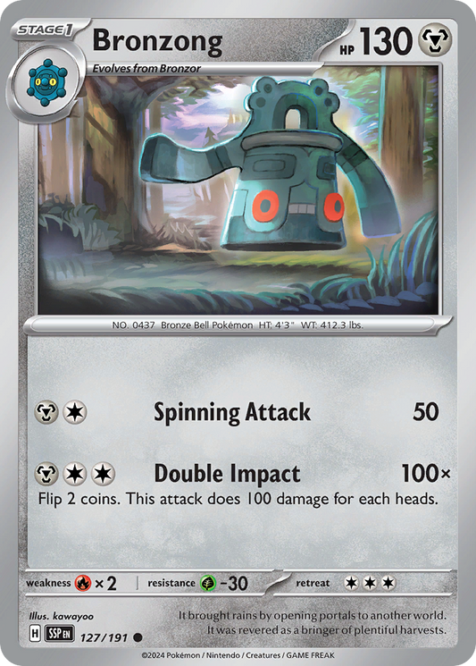 Bronzong 127/191 Common | Surging Sparks | Pokemon Card