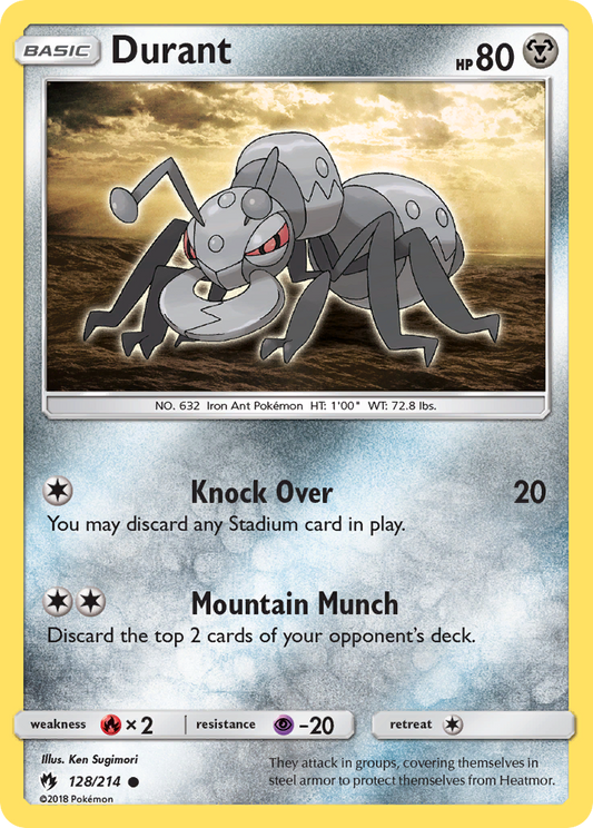 Durant 128/214 Common | Lost Thunder | Pokemon Card