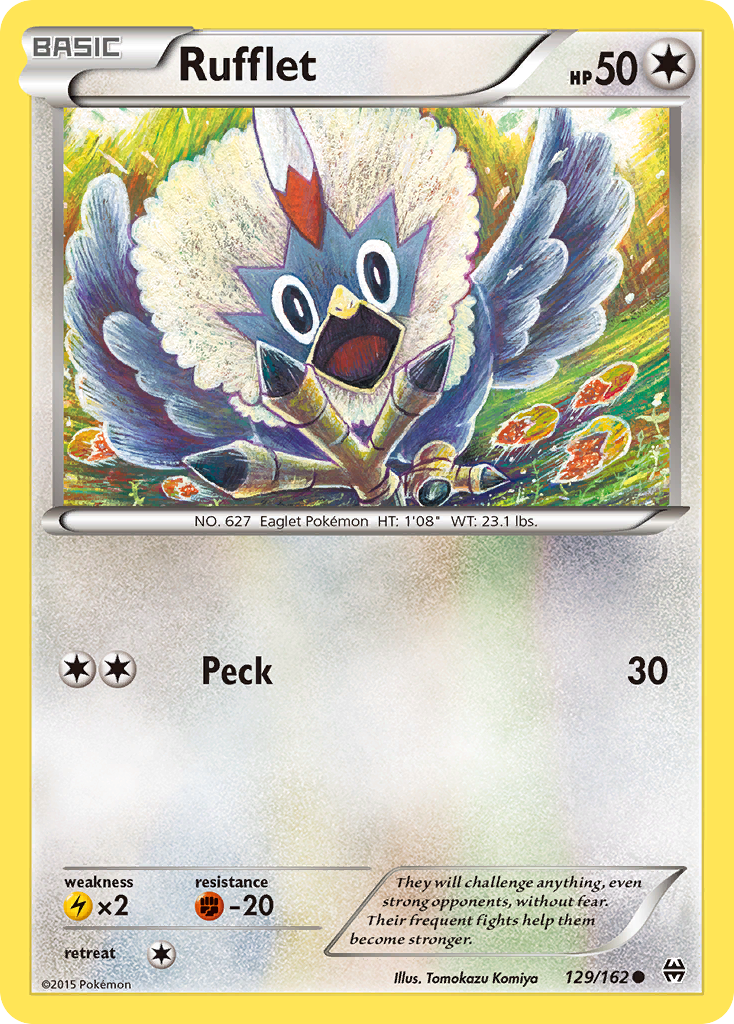 Rufflet 129/162 Common | BREAKthrough | Pokémon Card