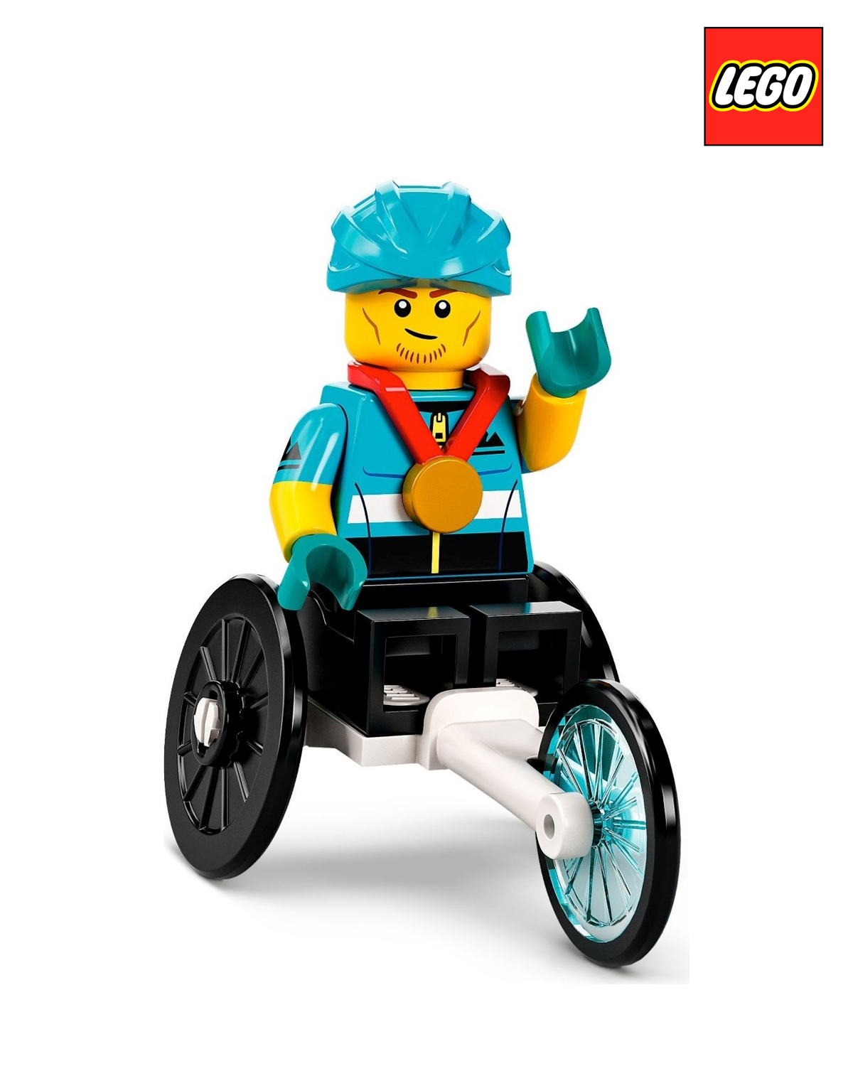 Wheelchair Racer - Series 22  | LEGO Minifigure | NEW CMF