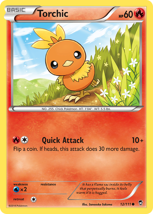 Torchic 12/111 Common | Furious Fists | Pokemon Card