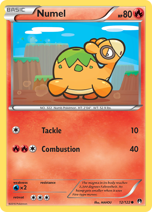 Numel 12/122 Common | BREAKpoint | Pokemon Card