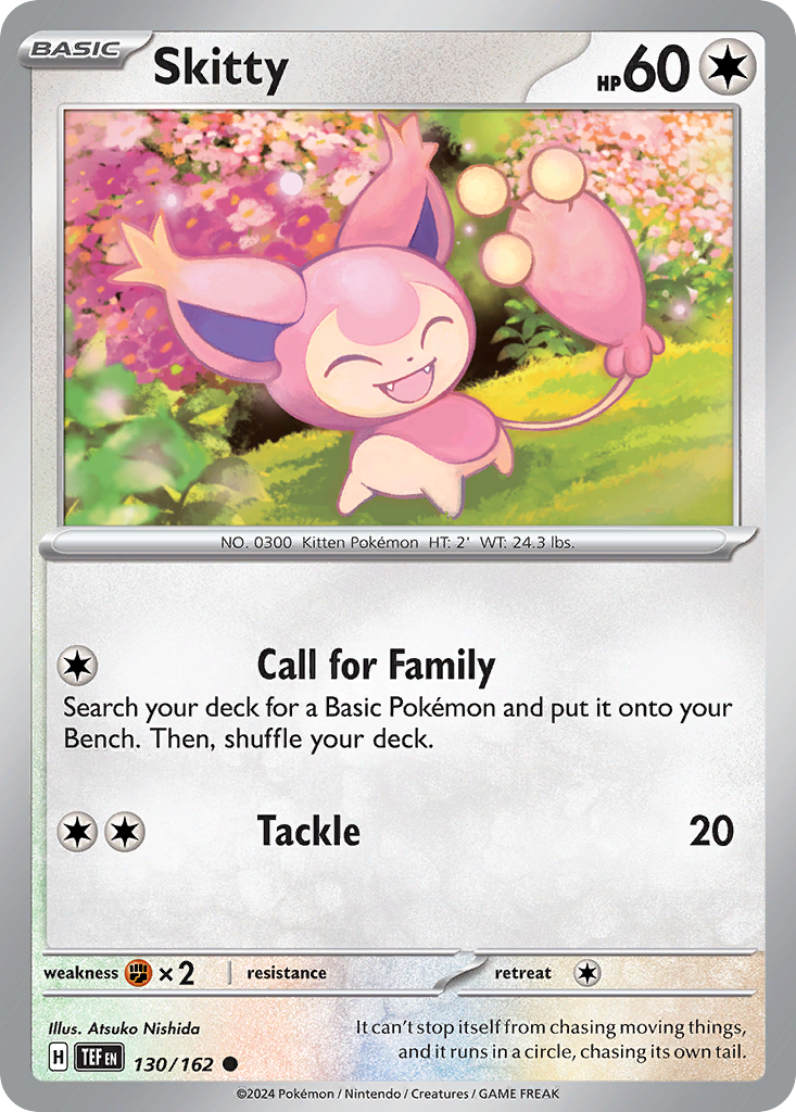 Skitty 130/162 Common | Temporal Forces | Pokemon Card