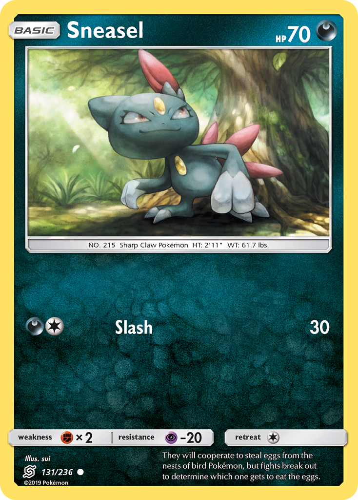 Sneasel 131/236 Common | Unified Minds | Pokémon Card