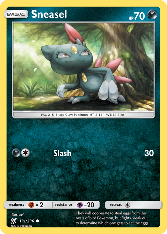 Sneasel 131/236 Common | Unified Minds | Pokémon Card