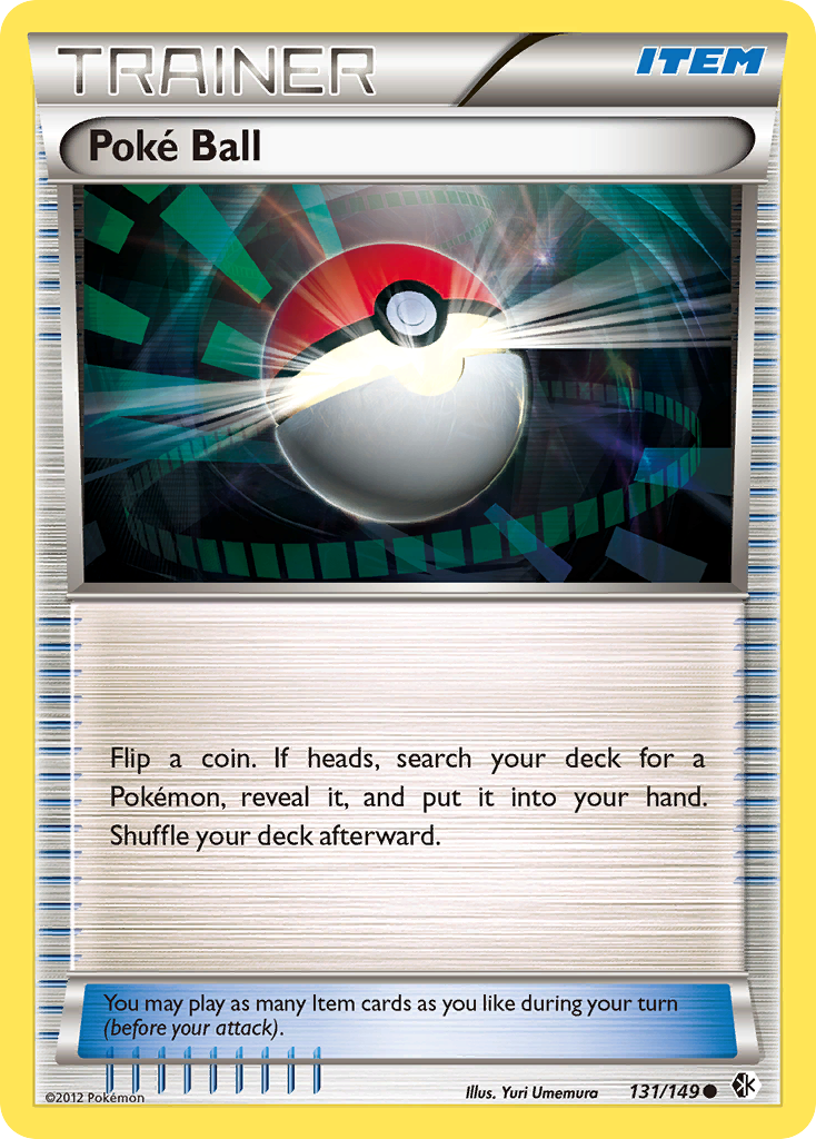 Poké Ball 131/149 Common | Boundaries Crossed | Pokemon Card