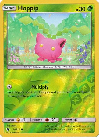 Hoppip 11/214 Reverse Holo | Lost Thunder | Pokemon Card