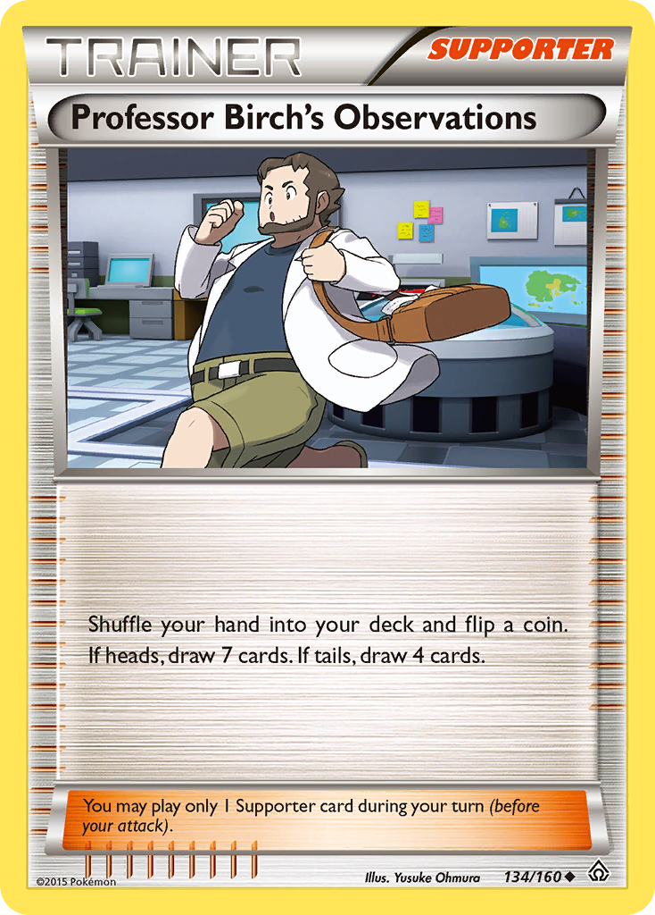 Professor Birch's Observations 134/160 Uncommon | Primal Clash | Pokemon Card