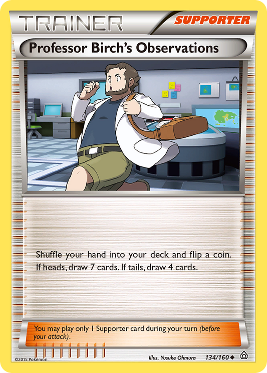 Professor Birch's Observations 134/160 Uncommon | Primal Clash | Pokemon Card