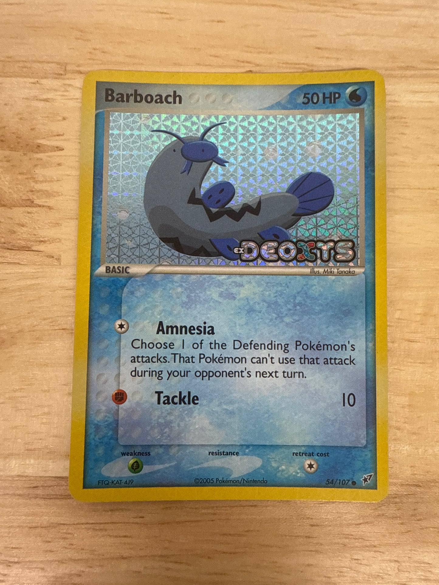 Barboach 54/107 Reverse Holo | Deoxys | Pokemon Card