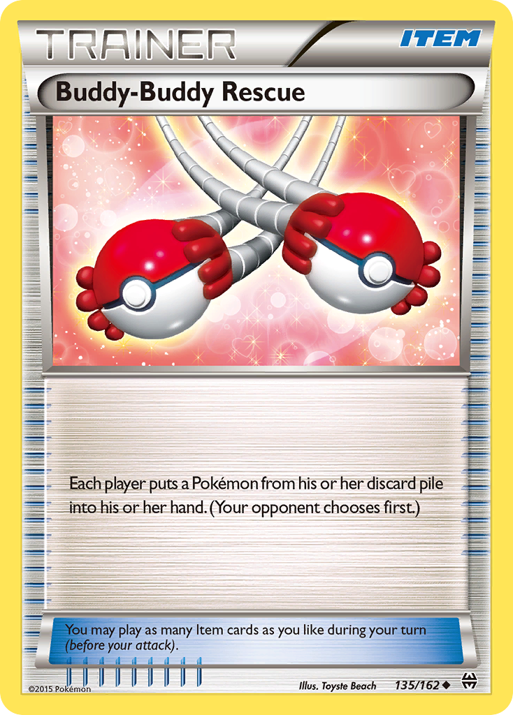 Buddy-Buddy Rescue 135/162 Uncommon | BREAKthrough | Pokémon Card