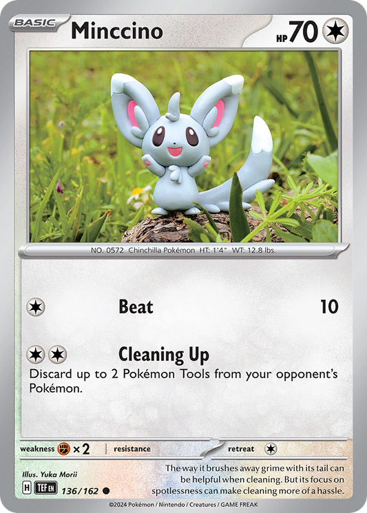 Minccino 136/162 Common | Temporal Forces | Pokemon Card