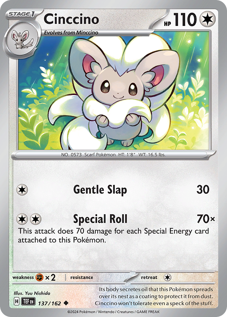 Cinccino 137/162 Uncommon | Temporal Forces | Pokemon Card