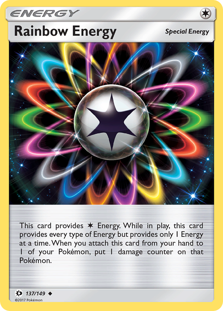 Rainbow Energy 137/149 Uncommon | Sun & Moon | Pokemon Card