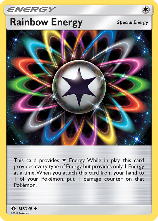 Rainbow Energy 137/149 Uncommon | Sun & Moon | Pokemon Card