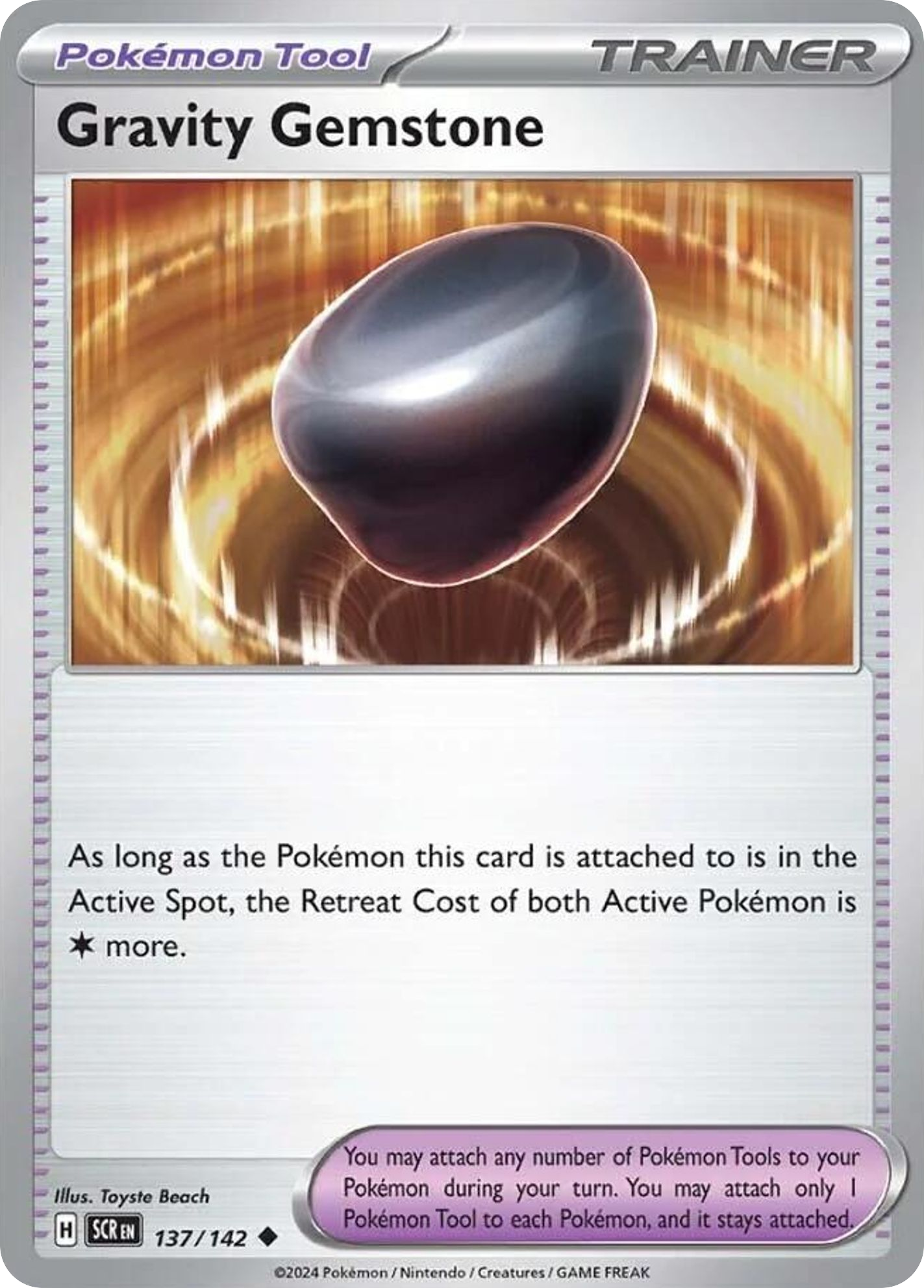 Gravity Gemstone 137/142 Uncommon | Stellar Crown | Pokemon Card