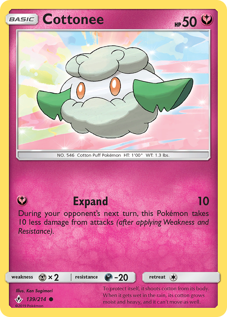 Cottonee 139/214 Common | Unbroken Bonds | Pokémon Card