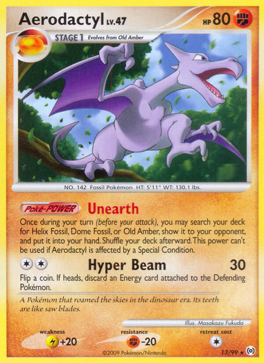 Aerodactyl 13/99 Rare | Arceus | Pokemon Card